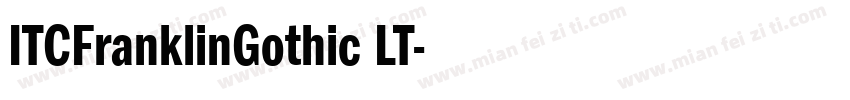 ITCFranklinGothic LT字体转换